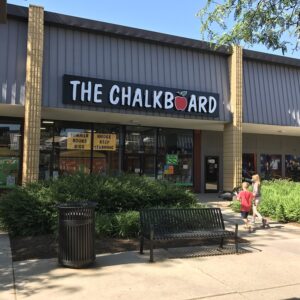 The Chalkboard location in Downers Grove is set back in the trip mall at 1524 Butterfield Road.